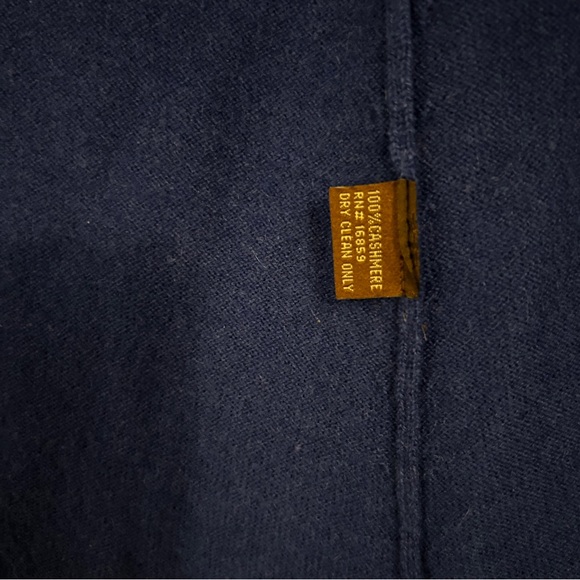 J McLaughlin 100% Cashmere Cardigan Sweater Royal Blue Size Small - Picture 4 of 6